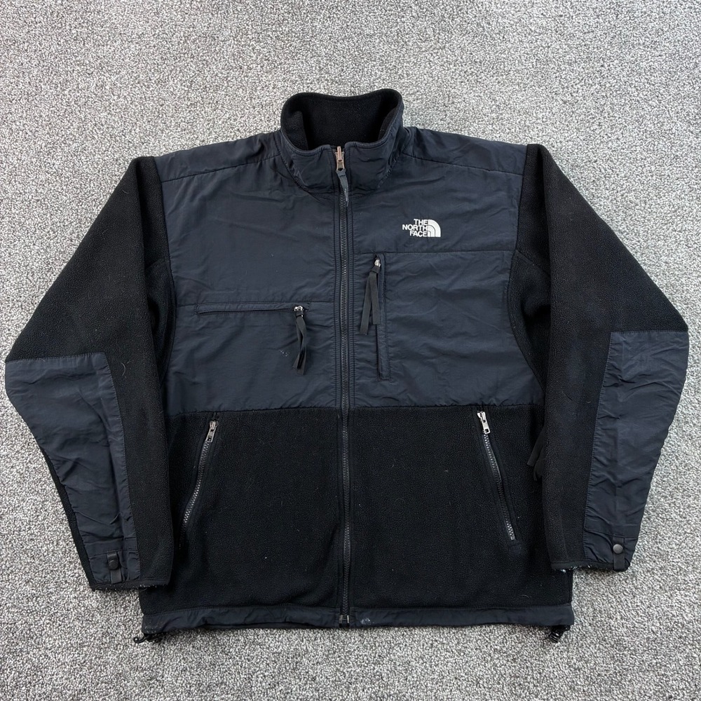 Vintage The North Face Denali Jacket Mens Medium Black Fleece Full Zip Pockets